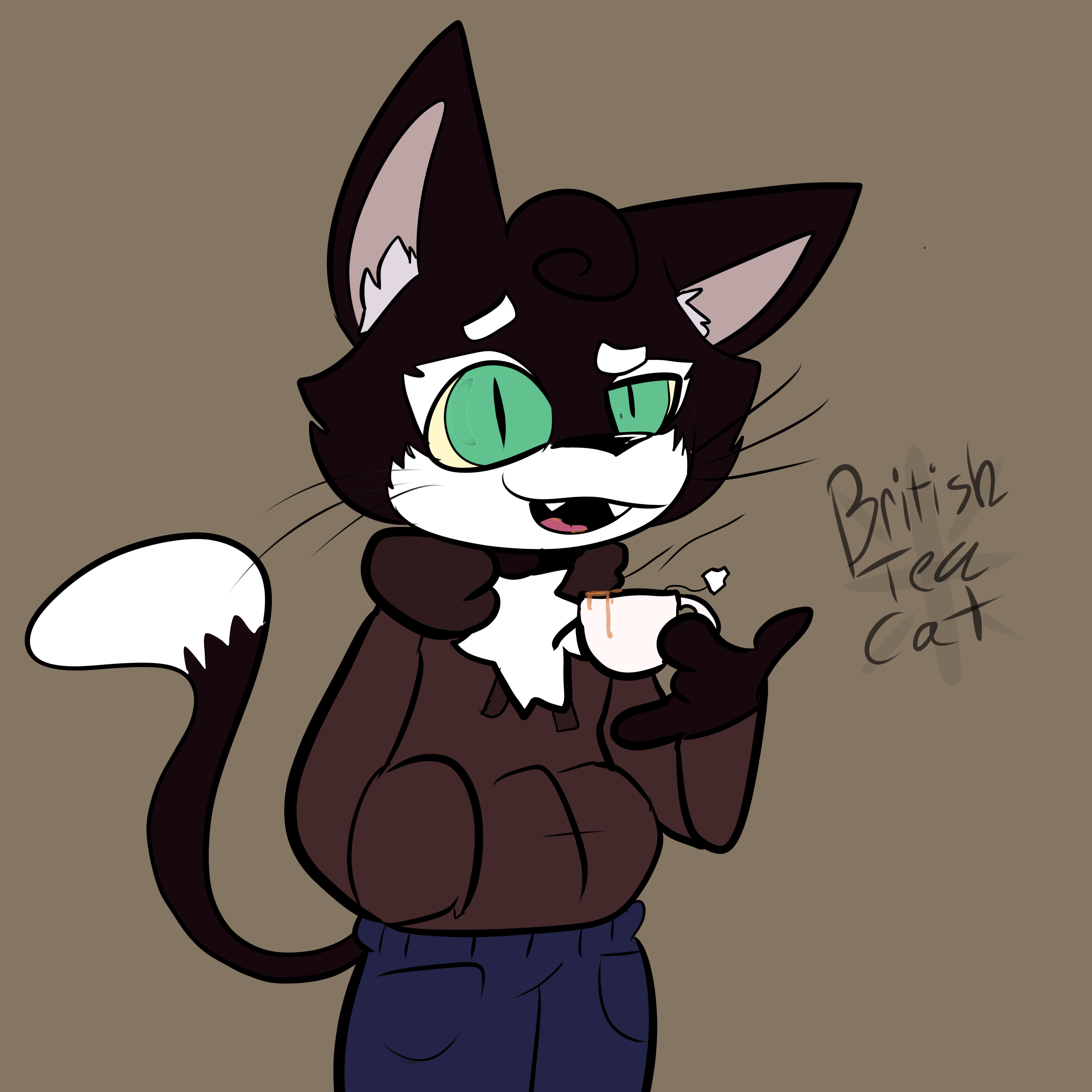 BritishTeaCat by CocoaRabbity